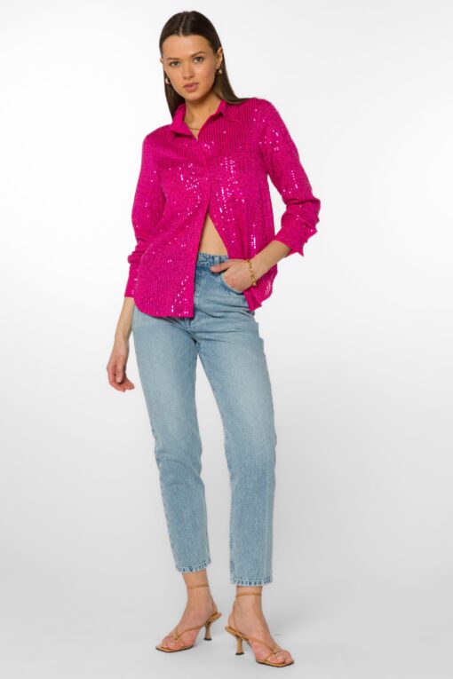 Dragonfruit Sequin Shirt - Image 2